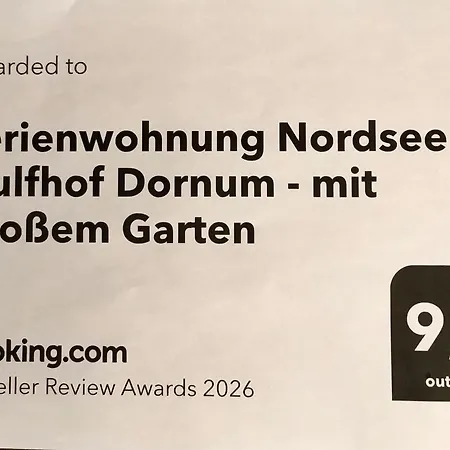 Nordsee Gulfhof Dornum - Mit Großem Garten *
